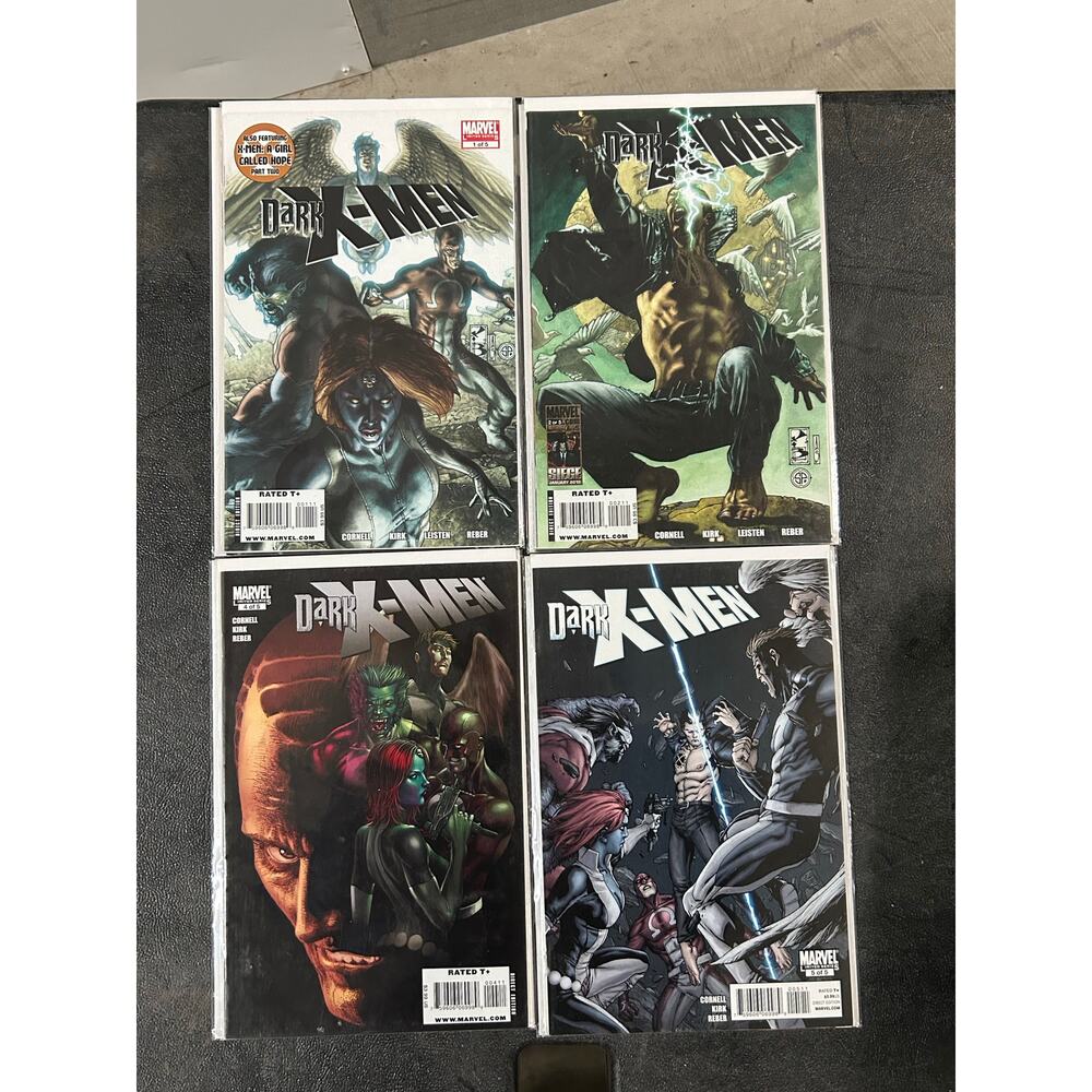 Dark X-Men #1, 2, 4, 5 (2010 Marvel) Lot of 4